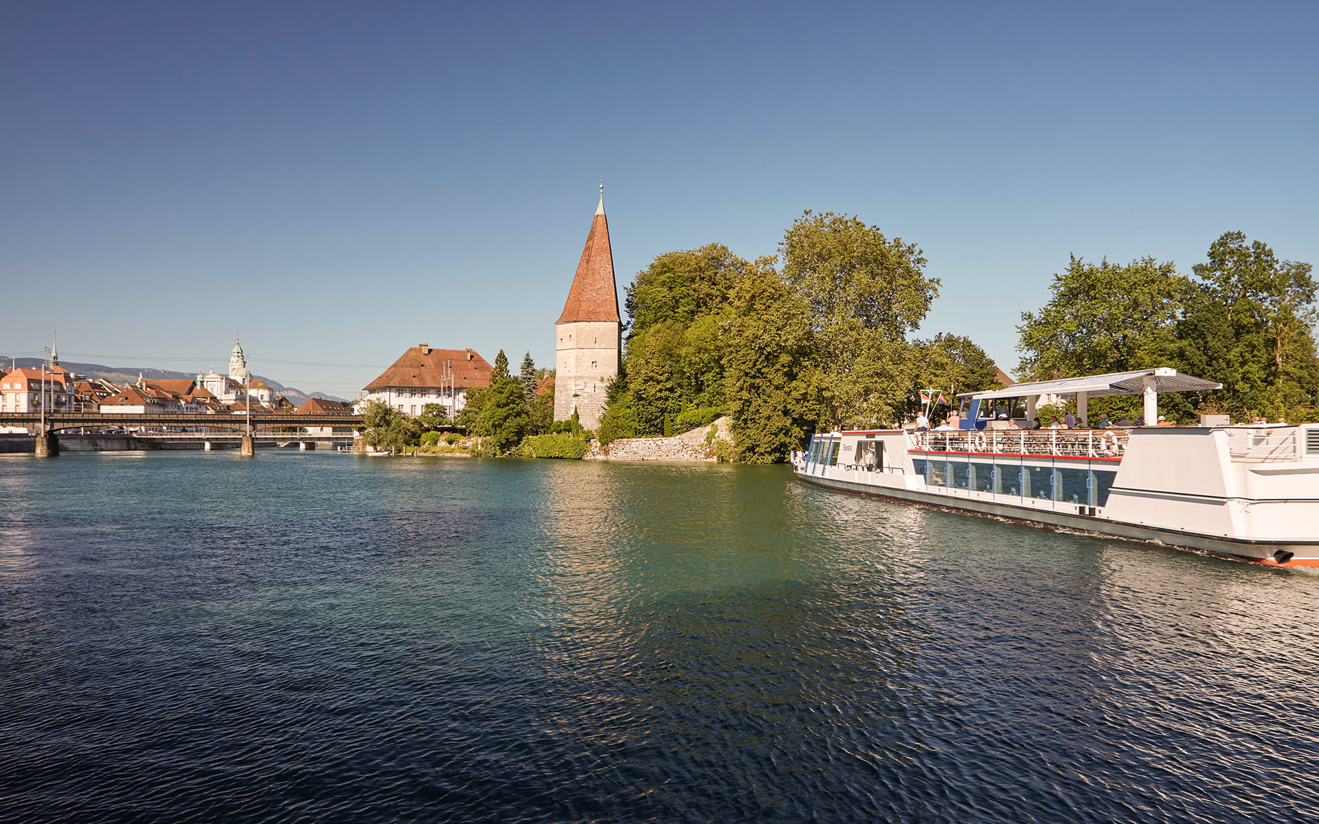 Schifffahrt auf der Aare Biel – Solothurn mit freier Stadtbesichtigung