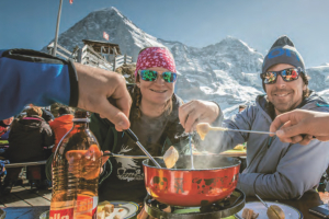 Fondue-Plausch auf der Kleinen Scheidegg